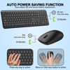 Picture of Wireless Keyboard and Mouse Combo, Full Size Silent Ergonomic Keyboard Mouse, Long Battery Life, Optical Mouse, 2.4G Lag-Free Cordless Mouse Keyboard for Computer, Mac, Laptop, PC, Windows