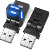 Picture of Frienda 2 Pcs Mini USB LED Light Car LED Interior Lighting 5V RGB Portable Ambient Lighting Adjustable 8 Color and Brightness Smart USB Night Lamp for Cars Laptop Keyboard Atmosphere