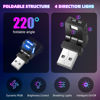 Picture of Frienda 2 Pcs Mini USB LED Light Car LED Interior Lighting 5V RGB Portable Ambient Lighting Adjustable 8 Color and Brightness Smart USB Night Lamp for Cars Laptop Keyboard Atmosphere
