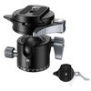 Picture of SIRUI Quick Release System Low Profile Tripod Head, 360° Panoramic Metal Camera Ball Head Mount with 1/4" and 3/8" Threaded Hole for Monopod, DSLR, Phone, Max Load 22lbs/10kg, GH30