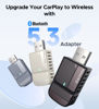 Picture of Wireless CarPlay Adapter for iPhone, Convert Wired to Wireless Apple CarPlay Adapter, Mini Size with Extension Cable USB & USB-C/Type-C, Stable Control & No Delay