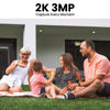 Picture of AOQEE Security Cameras Wireless Outdoor-2.4Ghz WiFi Home Security Cameras with built-in Solar Panel, 2K Color Night Vision, Cloud Storage (optional), PIR Detection, Waterproof, Works with Alexa, S1 2P