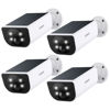 Picture of AOQEE Cameras for Home Security-2K Wireless Security Camera Outdoor with AI Motion Detection & Siren, Non-Stop Solar Powered Charging, Color Night Vision, SD/Cloud Storage, Waterproof, S1 4P