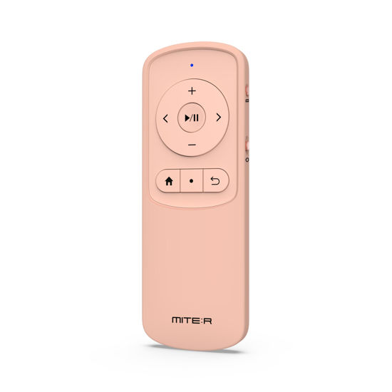 Picture of Bluetooth Remote Control Page Turner Clicker for Kindle App, Boox, e-Reader, TikTok Scrolling, YouTube Shorts, Reels, Video, Music, Camera, for iOS iPad iPhone, Android Galaxy Phone Tablet (Pink)