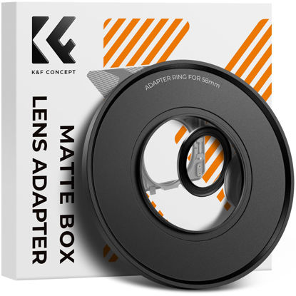 Picture of K&F Concept 58mm Matte Box Lens Adapter Ring Only for K&F Camera Matte Box