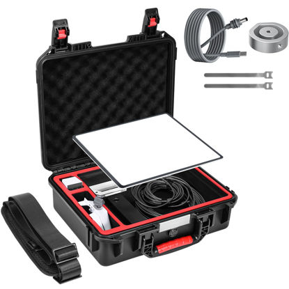 Picture of Amazear Waterproof Hard Case Kit for Starlink Mini Accessories,Travel Carrying Case for StarlinkMini Dish,Compatible with Pipe Adapter,Kickstand,Tripod Adapter,Power Supply,Cable and Other Accessories