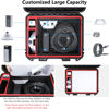 Picture of Amazear Waterproof Hard Case Kit for Starlink Mini Accessories,Travel Carrying Case for StarlinkMini Dish,Compatible with Pipe Adapter,Kickstand,Tripod Adapter,Power Supply,Cable and Other Accessories