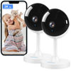 Picture of owltron Indoor Security Camera, 2K Cameras for Home Security with Motion Detection, Pet Camera & Baby Monitor with Night Vision, 2.4 GHz WiFi Camera Two-Way Talk, Cloud/SD Storage, Works with Alexa