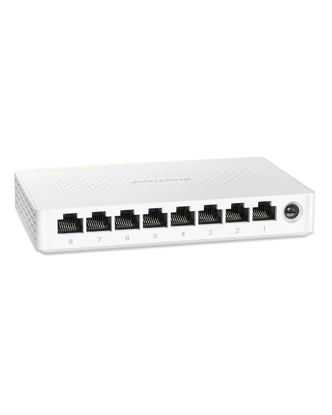 Picture of BrosTrend 2.5Gb Switch, 8 Port Network Switch 2.5 Gigabit, Unmanaged Ethernet Switch for Game Console, NAS, PC, Computer Networking Switch Plug & Play Fanless, Desktop Wall Mount, Lifetime Protection