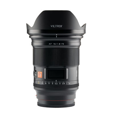 Picture of VILTROX 16mm f1.8 F1.8 Autofocus Prime Lens for Sony E Mount Lens,FE Large Aperture Wide-Angle Lens with Built-in LCD Screen Compatible for Sony a7 a7C a7III a7RIII a7RIV a7RV a9 a6100