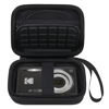 Picture of Elonbo Camera Carrying Case for KODAK PIXPRO FZ55 / FZ53 / FZ45 / FZ43 16MP Digital Camera, Vlogging Camera Storage Holder Trave Bag, Mesh Bag Fits Batteries, Cable, Memory Card, Black