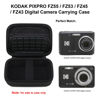 Picture of Elonbo Camera Carrying Case for KODAK PIXPRO FZ55 / FZ53 / FZ45 / FZ43 16MP Digital Camera, Vlogging Camera Storage Holder Trave Bag, Mesh Bag Fits Batteries, Cable, Memory Card, Black