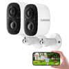 Picture of CURISEE Wireless Outdoor Security Camera Wireless 2K Camera for Home Security Battery Security Cameras 2.4GHz WiFi Smart Motion Detection,Color Night Vision,Waterproof, Cloud/SD Storage(2 Pack)
