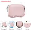 Picture of Elonbo Camera Carrying Case for KODAK PIXPRO FZ55 / FZ53 / FZ45 / FZ43 16MP Digital Camera, Vlogging Camera Storage Holder Trave Bag, Mesh Bag Fits Batteries, Cable, Memory Card, Card Reader, Pink