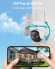 Picture of ZUMIMALL Security Cameras Wireless Outdoor - 4 Packs, 360° PTZ Outdoor Camera Wireless Solar Powered,2.4G WiFi, Spotlight/Siren//3MP Color Night Vision/AI Detection/IP66