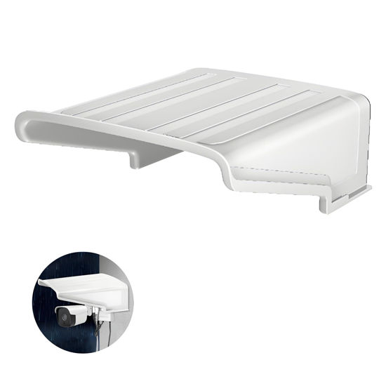 Picture of Coolotic Universal Sunshade Rainshade Camera Cover Shield, Security Camera Protective Roof for CCTV Surveillance Camera Hikvision/Nest/Ring/Arlo/Dome/Bullet (Square Camera Sun Rain Cover(1PCS))