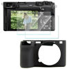 Picture of HUADU Screen Protector (2+1Pack) Compatible for Sony Alpha 6700,Tempered Glass Film Anti-Scratch High Definition and Soft Silicone Case for Sony A6700 Camera, black