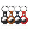 Picture of 4 Pack Airtag Holder for Apple Air Tag Keychain, PU Leather Airtag Case, Air Tagsmate for Luggage, Comes with Ring Metal Snap Keyring for Luggage, Keys, Pets, Kids Bag