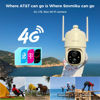 Picture of Sovmiku 2C1 4G LTE Cellular Security Camera Wireless Outdoor, $14.9/Month for Unlimited Data, Easy to Setup, IP65 Waterproof, No Wi-Fi Surveillance Cam Two Way Audio, Color Night Vision, 32GB Included