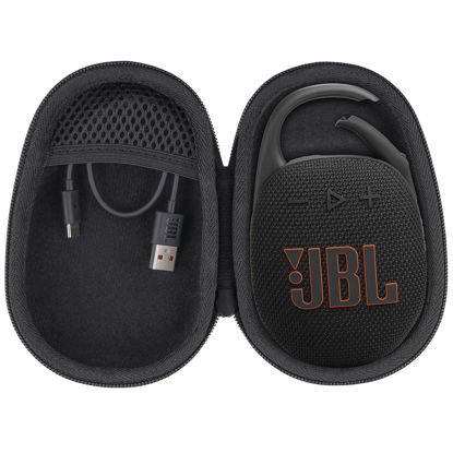 Picture of co2CREA Hard Carrying Case Replacement for JBL Clip 5 Waterproof Portable Mini Speaker (Black Case)