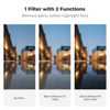 Picture of K&F Concept 77mm Black Diffusion 1/4 & Circular Polarizing in-1 Filter Pro Mist Cinematic Polarizer Effect Filter with 18-Layer Coating for Camera Lenses (K-Series)