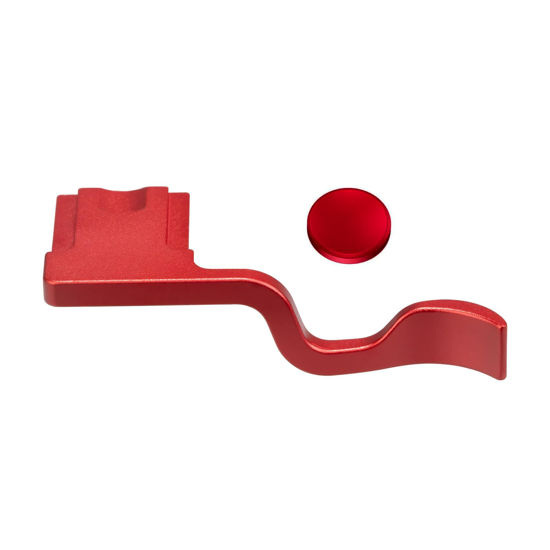Picture of Metal Thumb Up Grip for for Fuji Fujifilm XT50 XT5 XT4 XT3 XT30 XT2 XT20 XT10 Digital Camera Hot Shoe Thumb Hand Grip Accessories (Red)