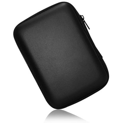 Picture of Hard Drive Carrying Case Storage Organizer Bag Multi-Purpose Universal Carry Pouch Compatible with Western Digital WD Elements Seagate, 2.5’’ EVA Shockproof Travel Case (Black)