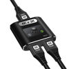 Picture of HDMI Switch Splitter 4K@60Hz, Aluminum Bi-Directional HDMI 2.0 Switcher, HDMI Splitter 1 in 2 Out/ 2 in 1 Out, Support 4K 3D HDR for Xbox, PS5/4/3, Fire Stick, Roku, HDTV, Projector, Computer (Black)