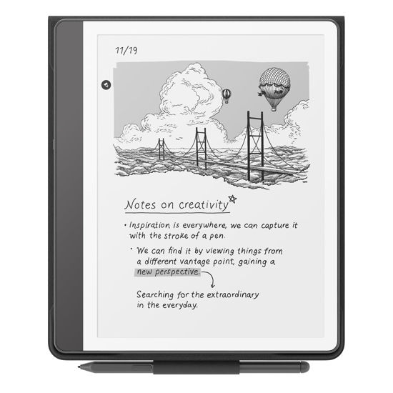 Picture of New Amazon Kindle Scribe Folio Cover with Magnetic Attach, Sleek Protective Case - Premium Leather