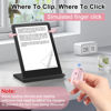 Picture of [2 Clips] Finger Ring Page Turner Remote for Kindle Paperwhite Remote Page Turner Accessories for Kindle Clip Clicker Rechargeable Page Turner for Ipad Android Tablets Phone Camera Triggers Pink