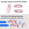 Picture of [2 Clips] Finger Ring Page Turner Remote for Kindle Paperwhite Remote Page Turner Accessories for Kindle Clip Clicker Rechargeable Page Turner for Ipad Android Tablets Phone Camera Triggers Pink
