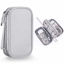 Picture of Bevegekos Electronics Accessories Organizer Pouch Bag, Designed for Power Adapter/Charger/Cables/Mouse, for Travel (Light Grey)