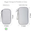 Picture of Bevegekos Electronics Accessories Organizer Pouch Bag, Designed for Power Adapter/Charger/Cables/Mouse, for Travel (Light Grey)