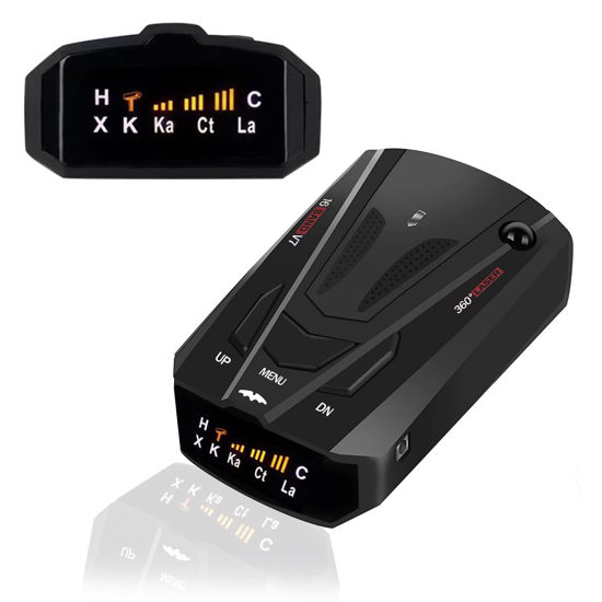Picture of New Radar Detector for Cars with Voice Speed Prompt,360 ° Detection，Vehicle Speed Alarm System, Led Display, City/Highway Mode, Gifts for Husbands,Boyfriends