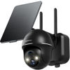 Picture of ZUMIMALL Solar Security Cameras Wireless Outdoor with 360° PTZ, 2.4G WiFi Solar Powered Cameras for Home Security, Spotlight & Siren/PIR Detection/3MP Color Night Vision/2-Way Talk/IP66/Cloud