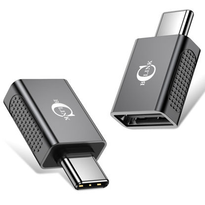 Picture of BCLINK 10Gbps USB C to USB Adapter (2 Pack), USB 3.2 Gen 2 Fit Side by Side, USB C Male to USB A Female Converter for iPhone 16 15 Series, iPad, MacBook and More Type C Devices