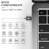 Picture of BCLINK 10Gbps USB C to USB Adapter (2 Pack), USB 3.2 Gen 2 Fit Side by Side, USB C Male to USB A Female Converter for iPhone 16 15 Series, iPad, MacBook and More Type C Devices