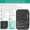 Picture of ORIA Precision Screwdriver Set, 130 in 1 Screwdriver Kit with 120 Screwdriver Bits(117 PCS 28mm, 3 PCS 35mm), Repair Tool Kit for Smart Phone, Household Appliances