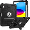 Picture of Sibeitu iPad 10th Generation Case 10.9 Inch 2022 with Pen Holder, Rugged Shockproof iPad 10 Case with Kickstand, Heavy Duty Protective Cover for iPad 10th Gen A2696/A2757/A2777 | Black
