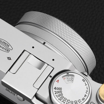 Picture of Haoge MC UV Camera Lens Protection Filter for Fujifilm X100VI Fuji X100V Camera Accessory with Integrated Adapter Ring Silver LUV-XVIS-Multi Waterproof Nano Coated HD Optical Glass