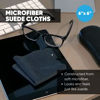 Picture of Premium Lens Glasses Cleaning Cloth by Microfiber Wholesale | Black | 6”x6” | 10pk | Soft Microfiber Suede | Travel Size Reusable | No Lint Scratch-Free Durable | Lenses Glasses Phones