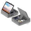 Picture of KDD Tablet Pillow Stand with Storage, Foldable Ipad Holder for Bed, Lap and Desk, Angle Adjustable Soft Pad Dock with Stylus Mount Compatible with Ipad Pro 12.9, 10.5, 11, Air, Mini, Phones, Books