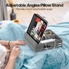 Picture of KDD Tablet Pillow Stand with Storage, Foldable Ipad Holder for Bed, Lap and Desk, Angle Adjustable Soft Pad Dock with Stylus Mount Compatible with Ipad Pro 12.9, 10.5, 11, Air, Mini, Phones, Books