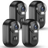 Picture of ZUMIMALL Security Cameras Wireless Outdoor - 4 Packs- 2.4G WiFi Battery Powered Cameras for Home Surveillance, Spotlight & Siren/PIR Detection/3MP Color Night Vision/2-Way Talk/IP66/Cloud/SD