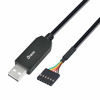Picture of DTECH 3ft USB to TTL Serial Cable 3.3V 6 Pin UART Adapter Debug Cord Compatible with Windows 11 10 8 7 Linux MAC OS Genuine FT232RL Chip 6Pin 3v3 Level Signal 2.54mm Dupont Female Header