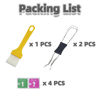 Picture of Atdcoek Keycap Puller Switch Pluller with Keyboard Cleaning Brush for Mechanical Keyboard, Stainless Steel Key Removal Tool
