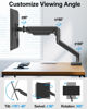 Picture of Single Monitor Mount Arm Fits Monitor up to 32 Inch, Monitor Desk Mount Holds 4.4-19.8lbs Computer Screen, Full Motion Gas Spring Monitor Desk Mount, VESA Mount 75x75, 100x100, Freelift