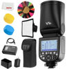 Picture of Godox V1-S V1S Flash, 76Ws 2.4G TTL Round Head Flash Speedlight for Sony, 1.5 sec Recycle Time,1/8000 HSS, 480 Full Power Shots, Interchangeable 3000mAh Lithimu Battery
