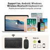 Picture of Ultra-Slim Bluetooth Keyboard Portable Mini Wireless Keyboard Rechargeable for Apple iPad iPhone Samsung Tablet Phone Smartphone iOS Android Windows (10 inch Black)