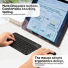 Picture of Ultra-Slim Bluetooth Keyboard Portable Mini Wireless Keyboard Rechargeable for Apple iPad iPhone Samsung Tablet Phone Smartphone iOS Android Windows (10 inch Black)